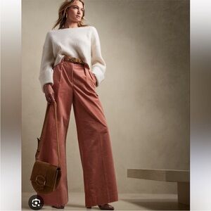 Banana Republic Rivoli Relaxed Corduroy Pant In‎ Rose Pink Size 4 Petite